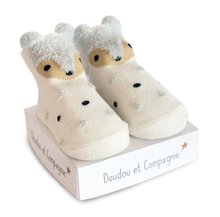 Șosete pentru bebeluși Panda Birth Socks Doudou et Compagnie negru-alb de la 0-6 luni DC3705