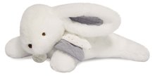 Iepuraș de pluș Bunny Happy Glossy Doudou et Compagnie alnastru 25 cm în ambalaj cadou de la 0 luni DC3735