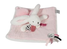 Plyšový zajačik na maznanie Happy Blush Doudou et Compagnie ružový 25 cm v darčekovom balení od 0 mes