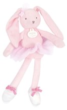 Plyšová bábika zajačik Bunny My Doudou Ballerine Doudou et Compagnie ružová 30 cm v darčekovom balení od 0 mes DC3972