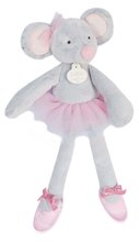 Plyšová bábika myška Mouse My Doudou Ballerine Doudou et Compagnie ružová 30 cm v darčekovom balení od 0 mes DC3975