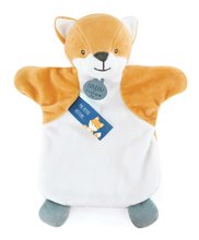 Plyšová líška na bábkové divadlo Fox Hand Puppet Doudou et Compagnie bielo-oranžová 25 cm od 0 mes