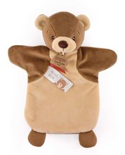 Plyšový medvedík na bábkové divadlo Bear Hand Puppet Doudou et Compagnie hnedý 25 cm od 0 mes DC4013