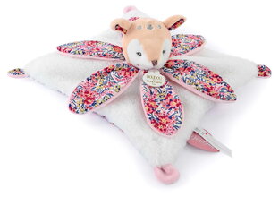 Plyšový jelínek na mazlení Deer Boh'aime Doudou Petal Doudou et Compagnie v dárkovém balení růžový 27 cm od 0 měsíců