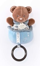 Plyšový medvedík s melódiou Music Box Boh'aime Doudou et Compagnie modrý 14 cm v darčekovom balení od 0 mes