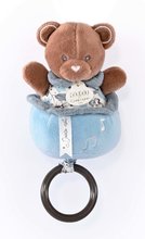 Ursuleț de pluș cu melodie Music Box Boh'aime Doudou et Compagnie albastru 14 cm de la 0 luni DC4024