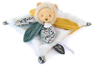 Plyšový lvíček na mazlení Lion Boh'aime Doudou Petal Doudou et Compagnie v dárkovém balení žlutý 27 cm od 0 měsíců