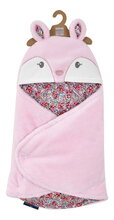 Plyšová zavinovačka pre bábätká Baby Nest Deer Boh'aime Doudou et Compagnie ružová 70 cm od 0 mes DC4031