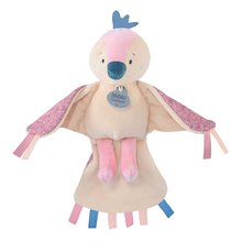 Plyšový vtáčik s melódiou Doudou Cui-Cui Doudou et Compagnie ružový 22 cm v darčekovom balení od 0 mes