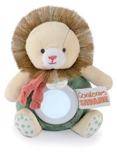 Plyšový lev s nočným svetlom Nightlight Couleurs Savane Doudou et Compagnie zelený 15 cm od 0 mes DC4070