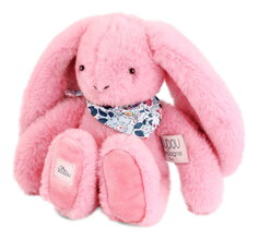 Plyšový zajíček Fleurette the Bunny Grenadine Doudou et Compagnie růžový 25 cm od 0 měsíců