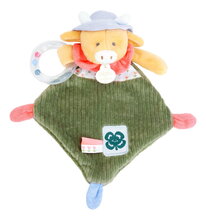 Plyšová kravička s hrkálkou Aneth the Cow In my Garden Rattle Doudou et Compagnie v darčekovom balení 21 cm od 0 mes DC4321
