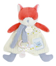 Plüss róka cumitartó csipesszel Romarin the Fox In my Garden Dummy Holder Doudou et Compagnie ajándékcsomagolásban 19 cm 0 hó-tól DC4325