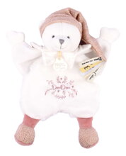 Plyšový medvídek na mazlení Doudou 25 Years Doudou Cape Pink Doudou et Compagnie v dárkovém balení růžový 25 cm od 0 měs