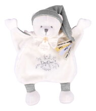 Plyšový medvídek na mazlení Doudou 25 Years Doudou Cape Grey Doudou et Compagnie v dárkovém balení šedý 25 cm od 0 měs