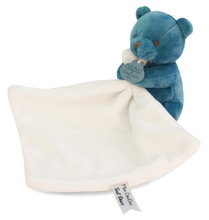 Plyšový medvídek s látkou na mazlení My Little Bear Doudou et Compagnie v dárkovém balení různé barvy 10 cm od 0 měsíců