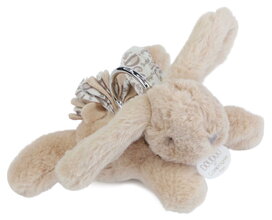 Plyšový zajačik prívesok na kľúče Keyring Bag Charm Doudou et Compagnie viac farieb od 24 mes DC4374
