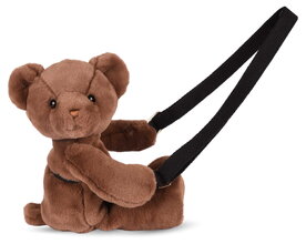 Plyšový crossbody vak medvedík Brown Bear Bag Doudou et Compagnie s popruhom hnedý 30 cm od 24 mes DC4380