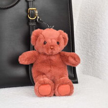 Plyšový medvedík prívesok na kľúče Terracotta Bear Bag Charm Doudou et Compagnie ružový 20 cm od 24 mes DC4386