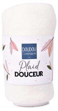 Deka pre bábätko White Blanket Doudou et Compagnie biela 100*70 cm od 0 mes DC4570