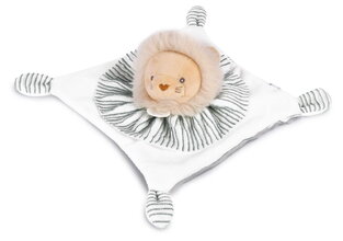 Plyšový levík na maznanie Lion Les Chouchoux Doudou et Compagnie v darčekovom balení biely 20 cm od 0 mes DC4677