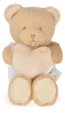 Plyšový medvedík so srdiečkom Heart Bear Unicef Doudou et Compagnie v darčekovom balení hnedý 24 cm od 0 mes DC4681