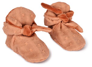 Darčeková sada pre bábätko Timo Slipper and Doudou Set Doudou et Compagnie papučky a líštička na maznanie v darčekovom balení modro-ružová 18 cm od 0 