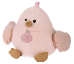 Plyšový vtáčik Pink Chick Soft Toy Les Piou Doudou et Compagnie ružový 15 cm od 0 mes DC4700