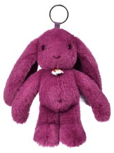 Plyšový zajačik prívesok na kľúče Bunny Keyring Plum Doudou et Compagnie fialový 18 cm od 24 mes DC4703