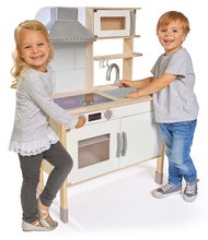 Bucătărie electronică din lemn Play Kitchen Eichhorn plită cu lumină