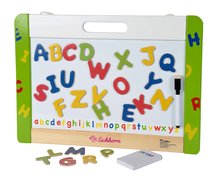 Dřevěná magnetická tabule Hanging Magnetic Board Eichhorn 26 písmenek s křídami a fixkou