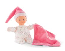 Păpușa Minireve Corolle Mon Doudou Pink Heart cu ochi albaștru 16 cm de la 0 luni