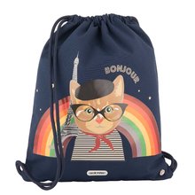 Školský vak na telocvik a prezúvky Gym Bag Paris Cat Jack Piers ergonomický luxusné prevedenie od 2 rokov 44*36 cm