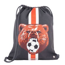Školský vak na telocvik a prezúvky Gym Bag Soccer Bear Jack Piers ergonomický luxusné prevedenie od 2 rokov 44*36 cm