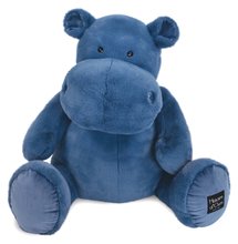Hipopotam de pluș Hip' Blue Hippo Exotique Histoire d’ Ours albastru 85 cm de la 0 luni HO3111