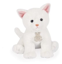 Plyšová mačička Baby Cat White Histoire d’ Ours biela 18 cm v darčekovom balení od 0 mes HO3155