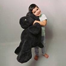 Plyšový hroch Hippo Anthracite Grey Histoire d’ Ours čierny 85 cm od 0 mes HO3208