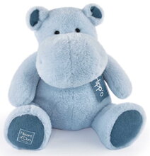 Plyšový hrošík Hippo Blue Jean Histoire d’ Ours modrý 40 cm od 0 mes HO3214