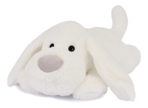 Plyšový psík The Soft Stretch Dog White Histoire d’ Ours biely 40 cm od 0 mes HO3334