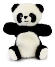 Plyšová panda na bábkové divadlo The Glue Pots Panda Puppet Histoire d’ Ours čierno-biela 24 cm od 0 mes HO3372