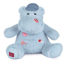 Plyšový hrošík so šiltovkou Cali Dreamin' Hippo Histoire d’ Ours modrý 20 cm od 0 mes HO3377