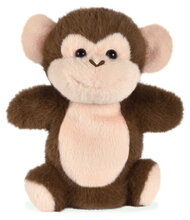 Plyšová opička na bábkové divadlo Monkey Hand Puppet The Glue Pots Histoire d’ Ours hnedá 24 cm od 0 mes HO3402