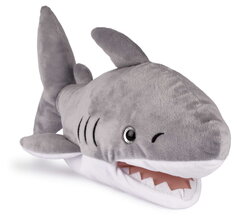 Plyšový žralok na bábkové divadlo Shark Hand Puppet Marine Treasures Histoire d’ Ours sivý 30 cm od 0 mes HO3409
