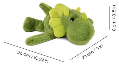 Plyšový dinosaurus na zápästie Dino Bracelet Slap The Glue Pots Histoire d’ Ours zelený 25 cm od 24 mes HO3412