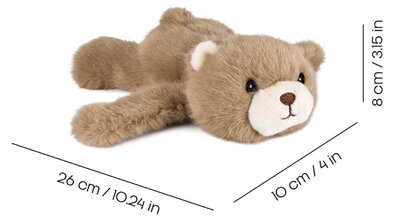 Plyšový medvedík na zápästie Bear Bracelet Slap The Glue Pots Histoire d’ Ours hnedý 25 cm od 24 mes HO3413