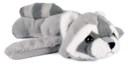 Plyšový medvedík čistotný na zápästie Raccoon Bracelet Slap The Glue Pots Histoire d’ Ours sivý 25 cm od 24 mes HO3417
