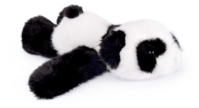 Plyšová panda na zápästie Panda Bracelet Slap The Glue Pots Histoire d’ Ours čierno-biela 25 cm od 24 mes HO3422