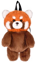 Plyšový batoh panda červená Red Panda Backpack The Glue Pots Histoire d’ Ours s popruhmi hnedý 28 cm od 24 mes HO3424
