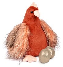 Plyšová sliepočka so zlatými vajíčkami Plush Chicken Les Poulettes Histoire d’ Ours hnedá 28 cm od 0 mes HO3447