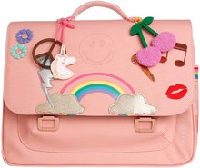 Servieta școlară It Bag Midi Lady Gadget Pink Jeune Premier design ergonomic de lux 30*38 cm